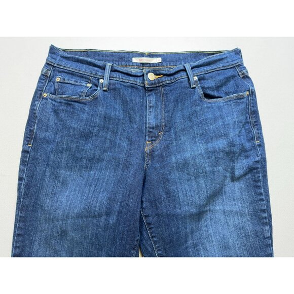Levis 505 Straight Jeans Womens  Size 12 Blue Denim Medium Wash Classic Fit Y2K - Picture 6 of 13